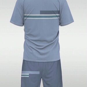 Shein (Aris) Men's Short Sleeve T-Shirt And Tunic Shorts 2 Pieces - Size 38 (M)